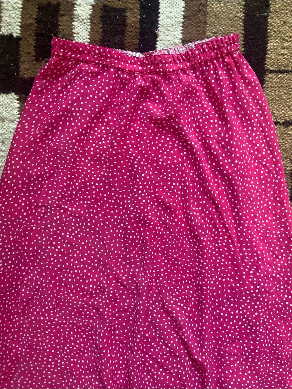 Y2k Vintage Pink Paisley Midi Skirt S-M - Picture 8 of 9